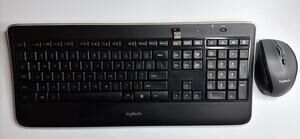 Logitech K800 Illuminated Wireless Keyboard W/USB Dongle + M705 Mouse Tested
